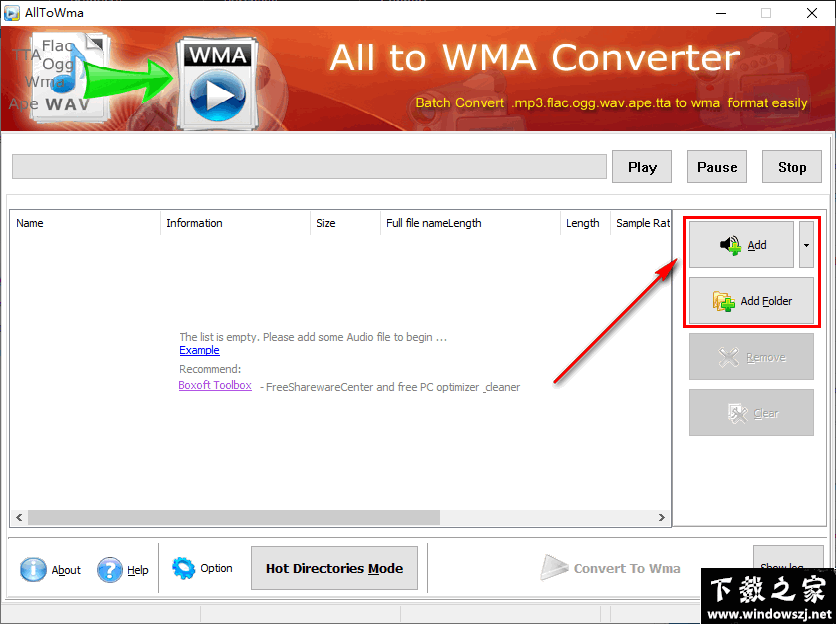 Boxoft All to Wma Converter v1.2 免费版