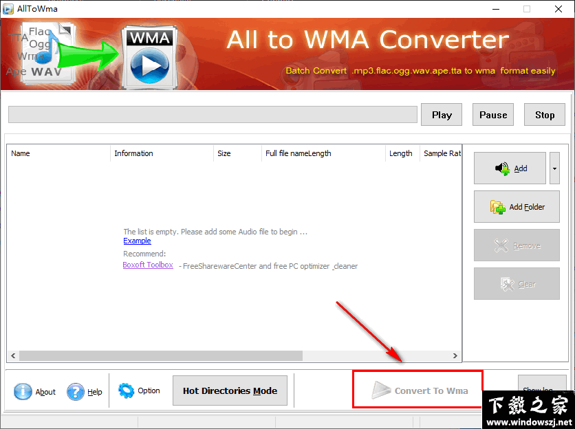 Boxoft All to Wma Converter v1.2 免费版