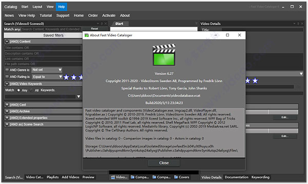 Fast Video Cataloger(视频管理工具) v7.0.0破解版