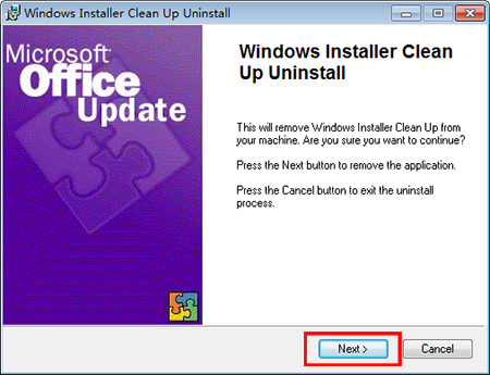 Windows Installer CleanUp Utility4.71