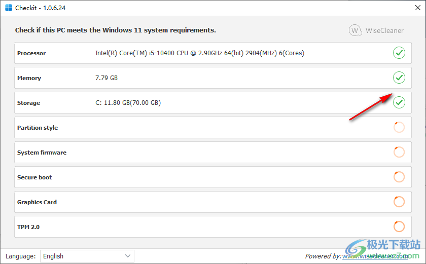 Wise Checkit Win11检测工具 V1.0.6.24