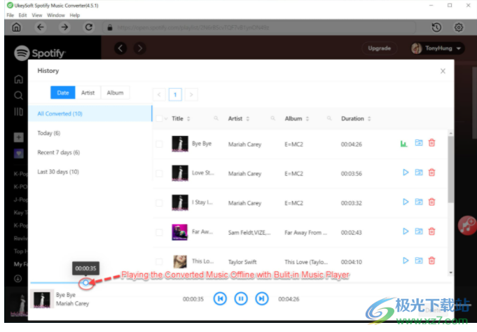 UkeySoft Spotify Music Converter 免费版 V3.1.2