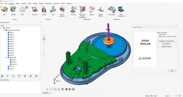 Altair SimLab 2021破解版 v2021.0 绿色版(附安装教程)2