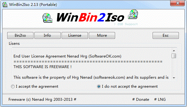 WinBin2Iso绿色版0
