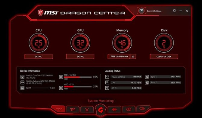 MSI Dragon Center最新版1