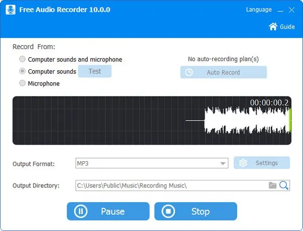 Free Audio Recorder 6.3.2 正式版0