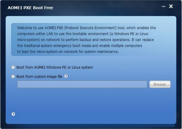 AOMEI PXE Boot Free(PXE系统维护工具) v1.2 正版0