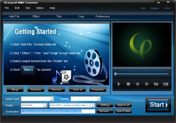 4Easysoft WMV Converter(WMV视频格式转换器) v3.2.22 正版1