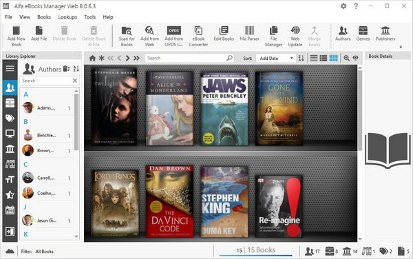 Alfa eBooks Manager(电子书管理工具) v8.4.35.1 免费版0