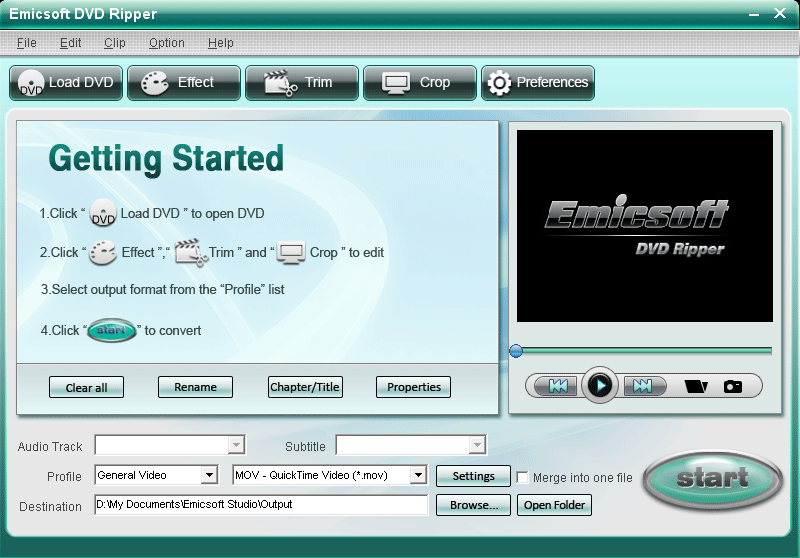 Emicsoft DVD Ripper(DVD翻录工具) v5.0.6 正版0