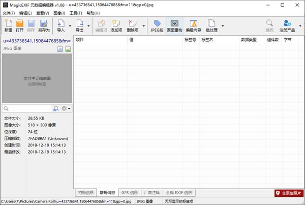 magicexif元数据编辑器旗舰版 V1.09 专业增强版1