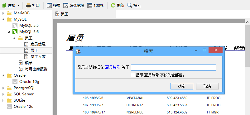 使用服务器连接打开报表2