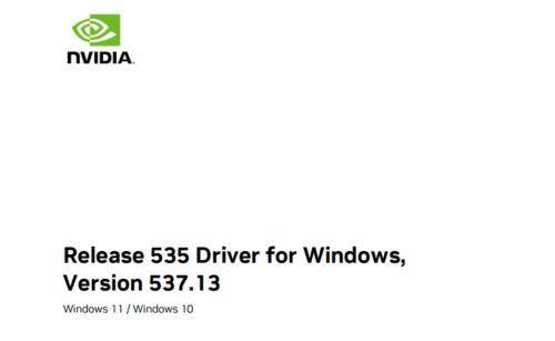 NVIDIA显卡驱动 537.13 免费版0