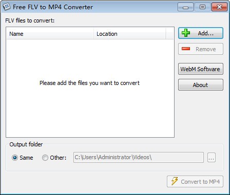 Free FLV to MP4 Converter免费版 v1.0 正版0