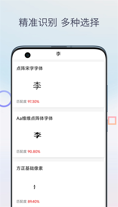 字体扫描查询