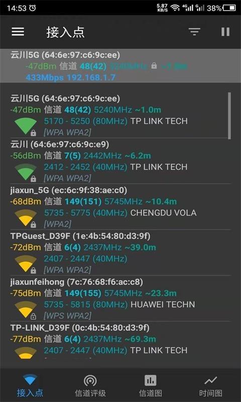 云川WiFi分析仪