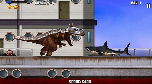 霸王龙vs食人鲨1