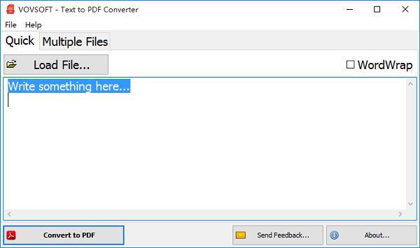 VovSoft Text to PDF Converter v1.0 正版0