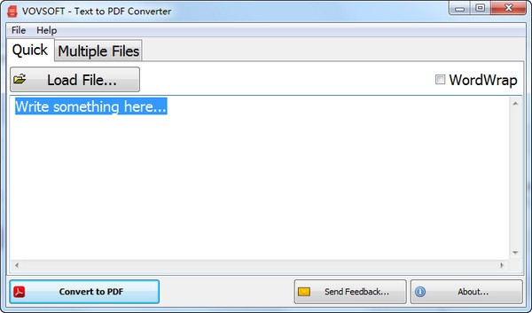 VovSoft Text to PDF Converter v1.0 正版1