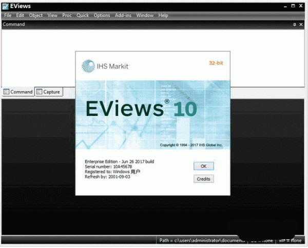 Eviews10破解版下载 v10.0 中文版1