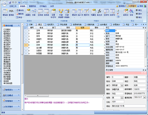 Foxtable永久破解版功能特点