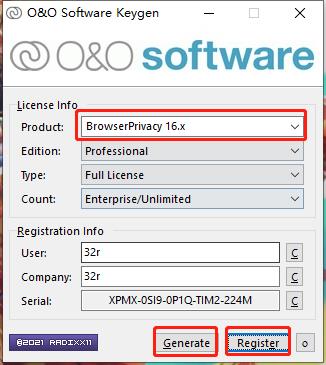 O&O BrowserPrivacy绿色版(隐私保护软件) v16.1 破解版0